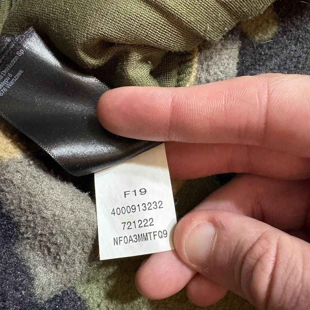 The North Face Denali Jacket Mens 2XL Green Camo‎ Anorak Hooded Gorpcore Winter